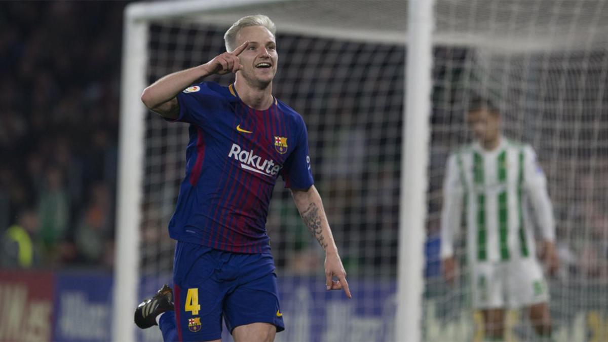 Rakitic abrió el camino de la victoria con su gol