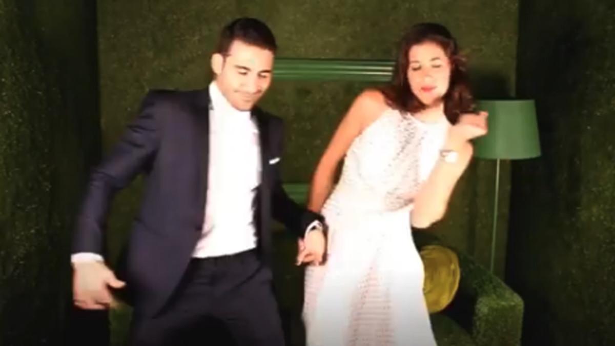 Muguruza, bailando con Miguel Ángel Silvestre