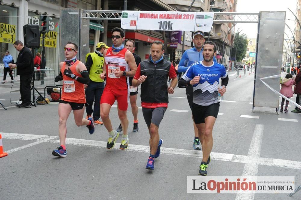 Murcia Maratón y 10 k. Paso por la Gran Vía