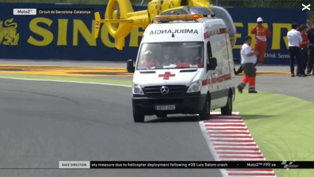 Accidente de Luis Salom en Moto2