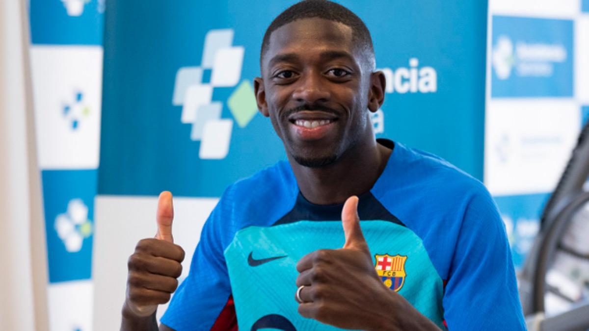 Dembélé ya pasó la revisión médica con el Barça