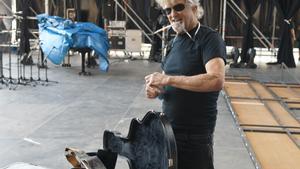 Kris Kistofferson, durante una prueba de sonido previa a su actuación en el Festival de Porta Ferrada 2010.