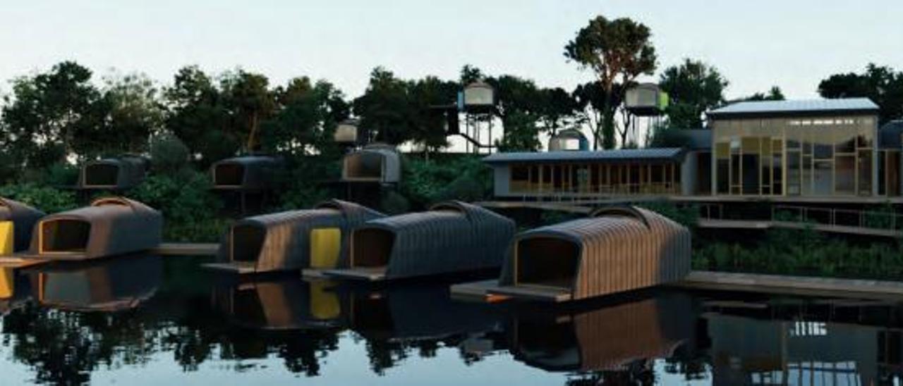 El proyecto incluso hace alusión a una “zona resort”, con cabañas elevadas y flotantes. |   //  FDV
