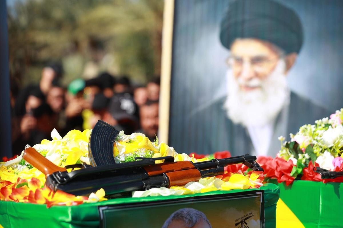 Una processó en record de l’aiatol·là Ali Khamenei.