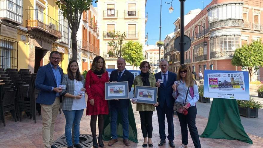 Imagen de la presentación del cupón del sorteo de la ONCE del 5 de noviembre, dedicado a Antequera.