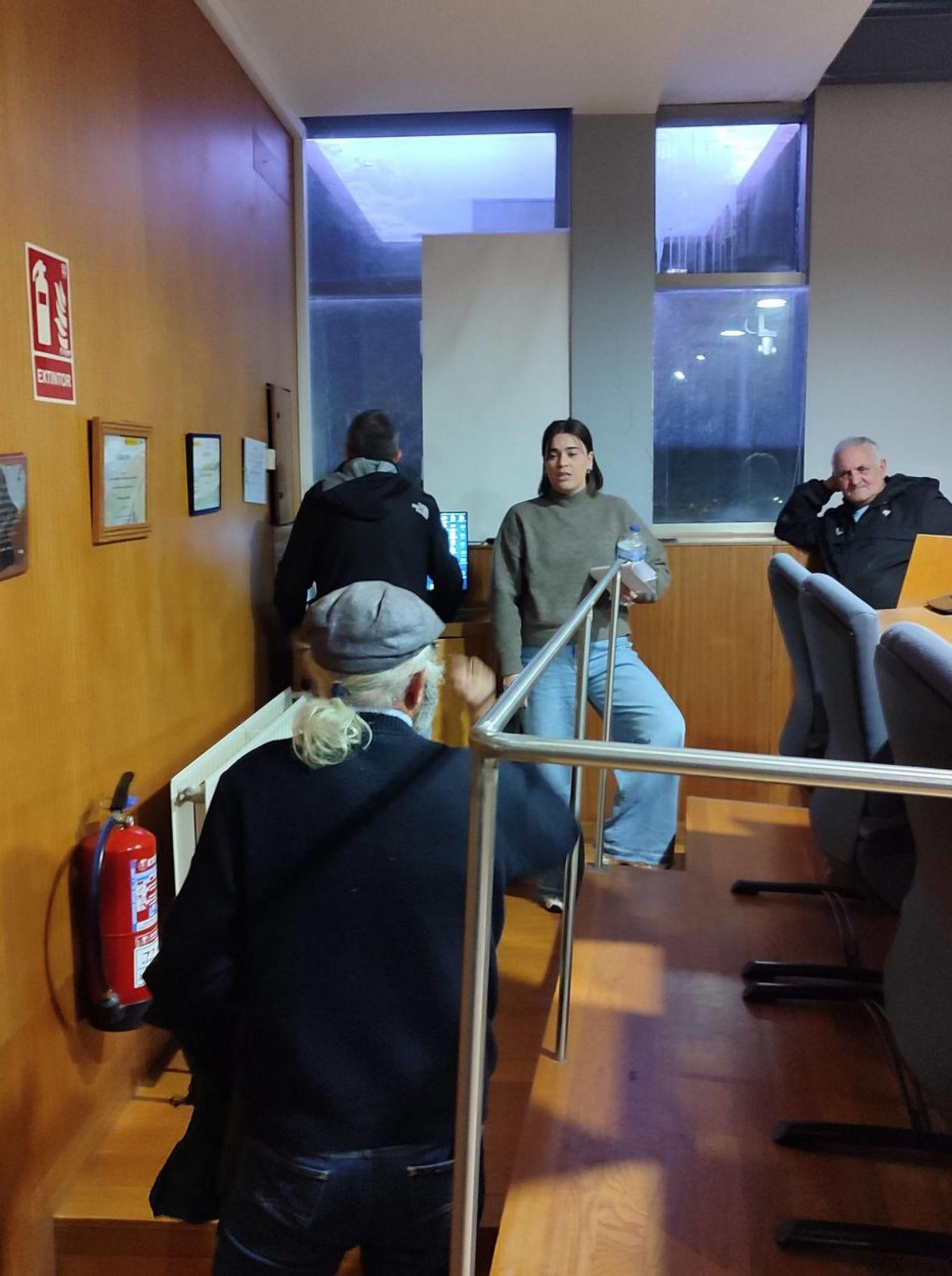 Disusión entre una persona del público y Xiana Abal.