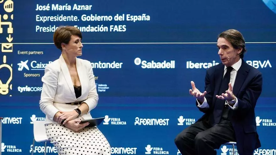 Aznar analiza la relación entre la Unión Europea y Estados Unidos en Forinvest