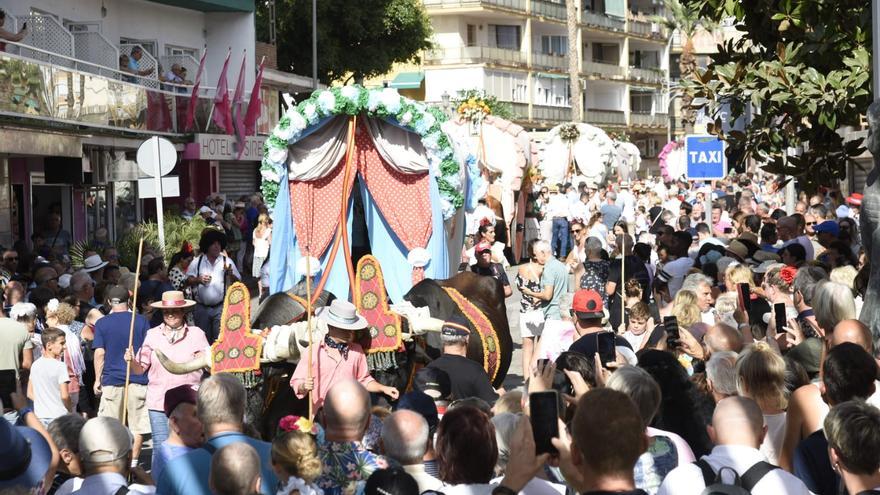 Alrededor de 60 carretas participan este domingo en la Romería de San Miguel de Torremolinos