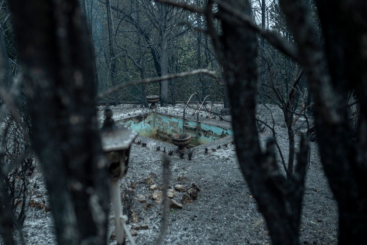 Incendio en O Barco de Valdeorras, donde han ardido 15 casas y unas 3.000 hectáreas