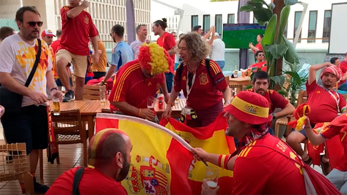 ¡La afición española se deja notar en Qatar!