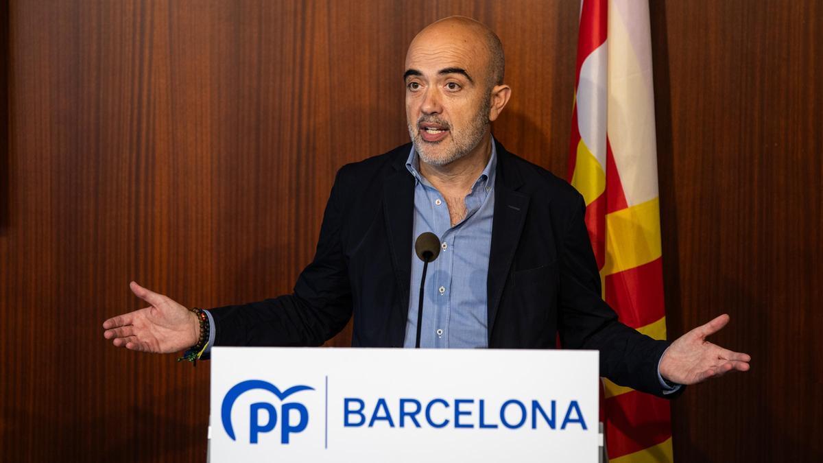 El Presidente del grupo municipal del PP en el Ayuntamiento de Barcelona, Dani Sirera.