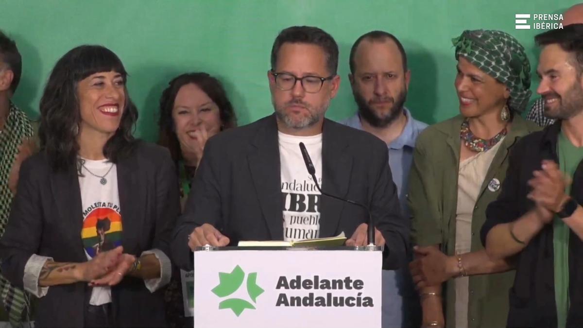 Sorpresa en la izquierda: Adelante Andalucía dobla en porcentaje de votos y escaños a la coalición de izquierdas de IU-Sumar-Podemos
