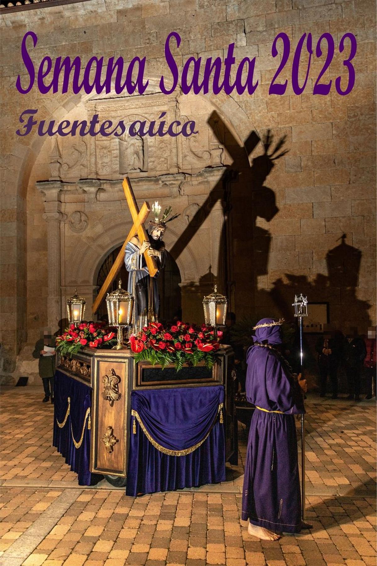 Cartel de la Semana Santa de Fuentesaúco, basado en una fotografía de Julián Prieto