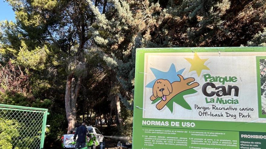 La Nucía realiza desinfecciones en las zonas caninas municipales