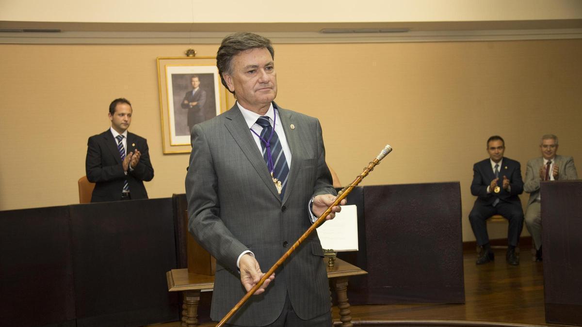 Imagen de archivo del año 2015. Francisco Vázquez, reelegido como presidente de la Diputación de Segovia
