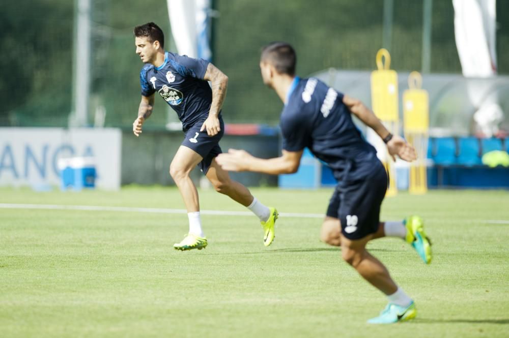 Andone y Fayçal se suman a los entrenamientos