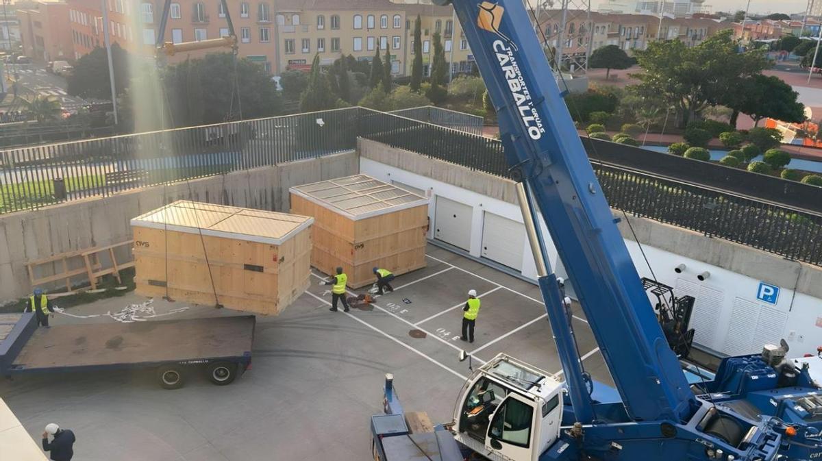 Llegada de la estructura del telescopio SELF a IACTec