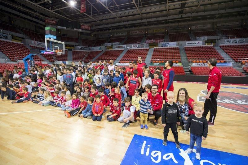 Entrenamiento a puerta abierta del Tecnyconta Zaragoza