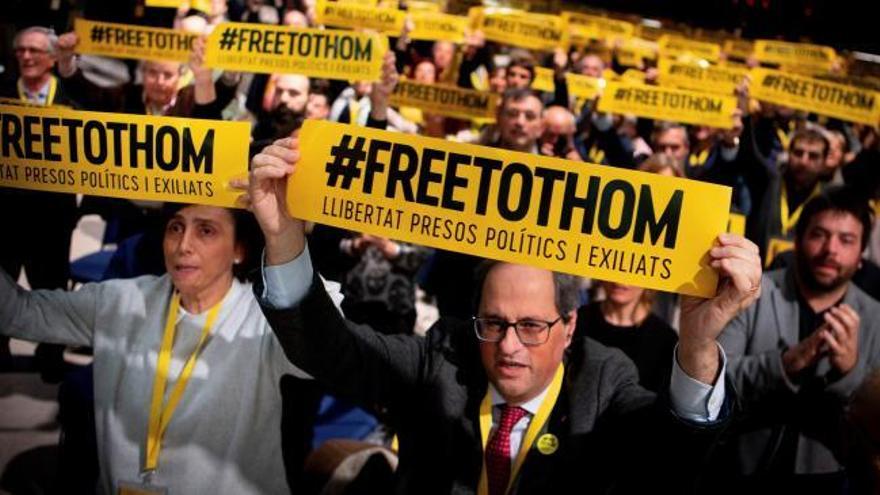 Torra reivindica la investidura de Puigdemont en el congreso fundacional de La Crida