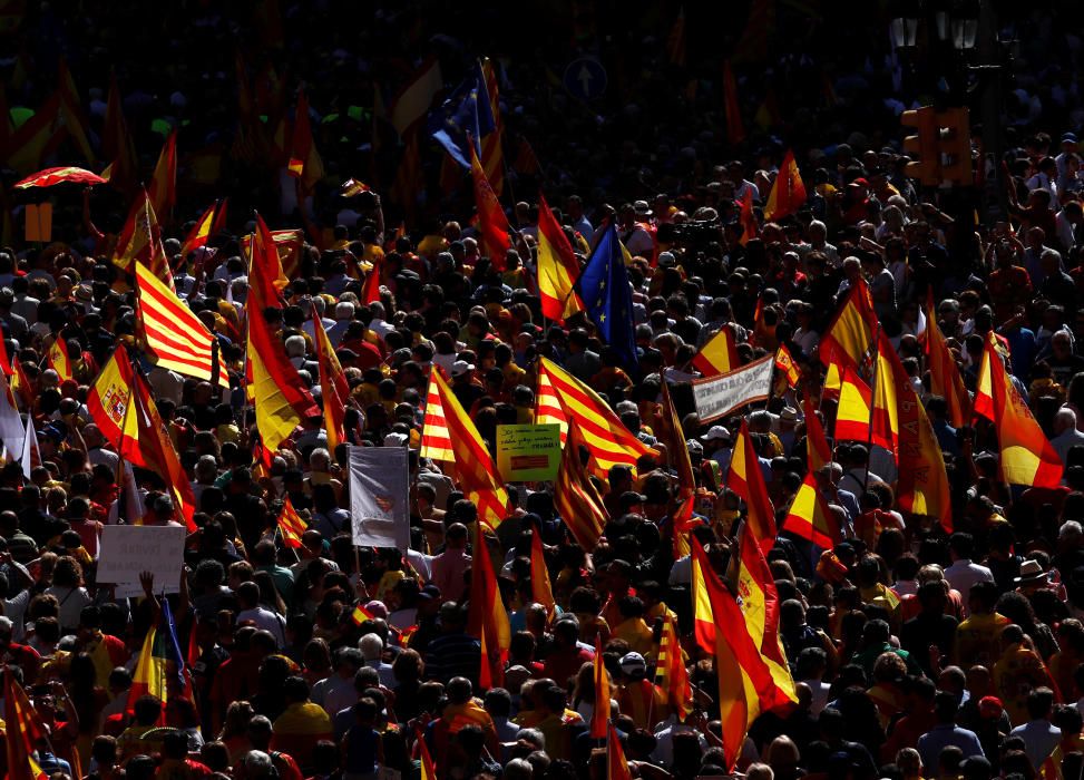 Manifestación en Barcelona por la unidad de España