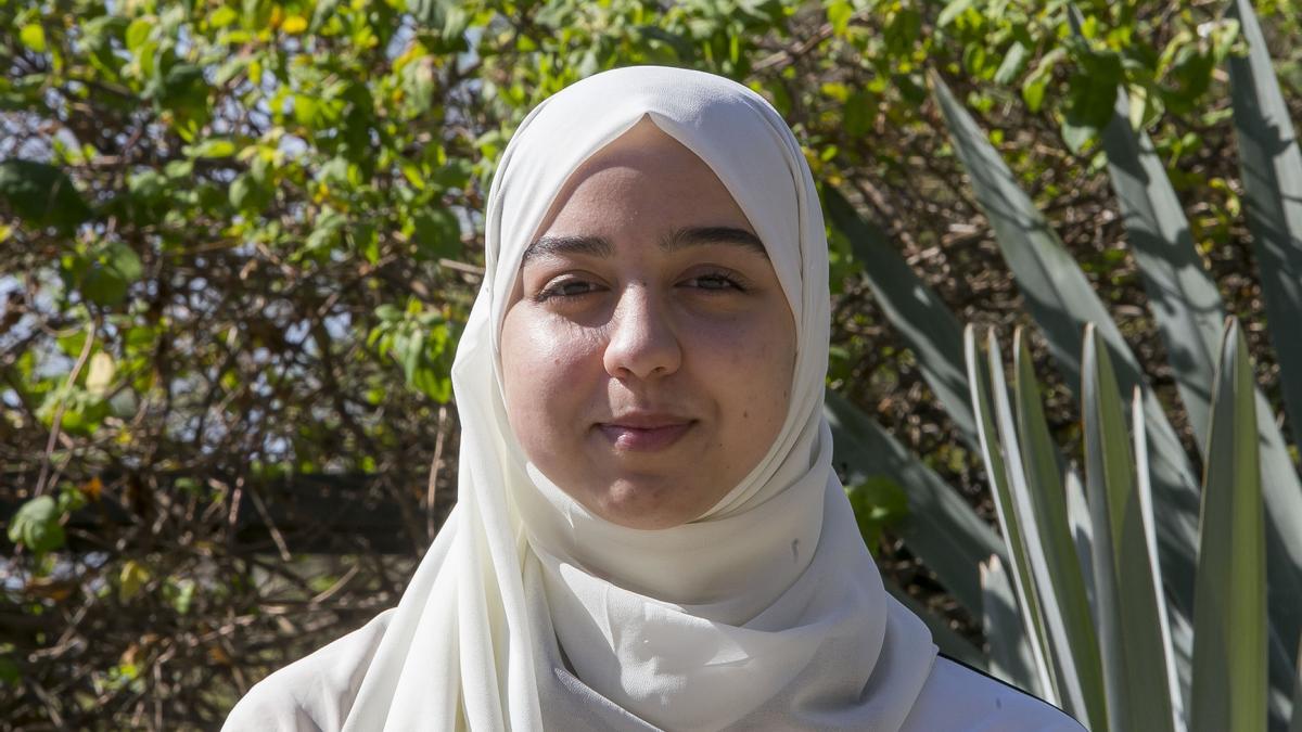 Maroua Hamadem, en el instituto.