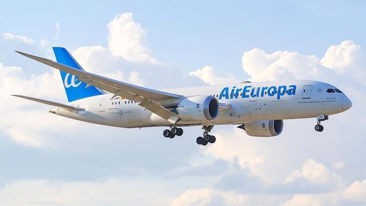 Imagen de un avión de Air Europa