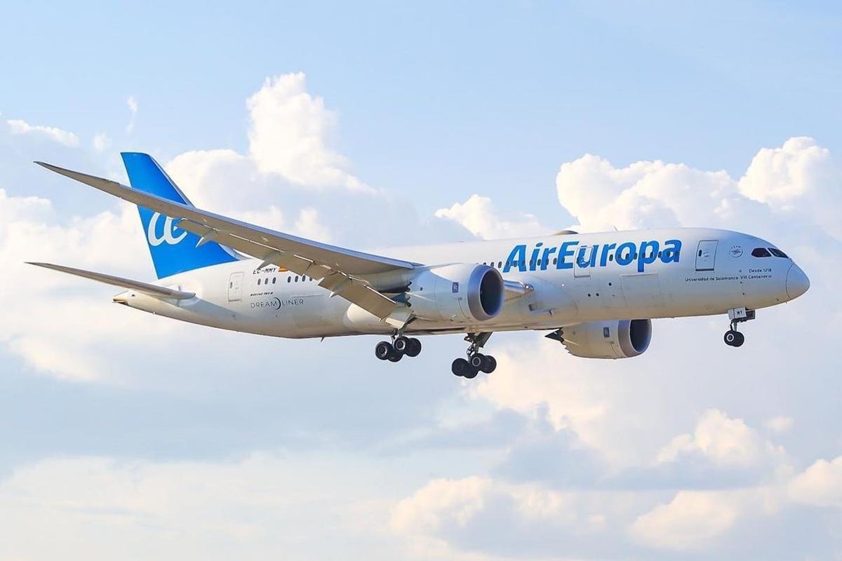 Imagen de un avión de Air Europa