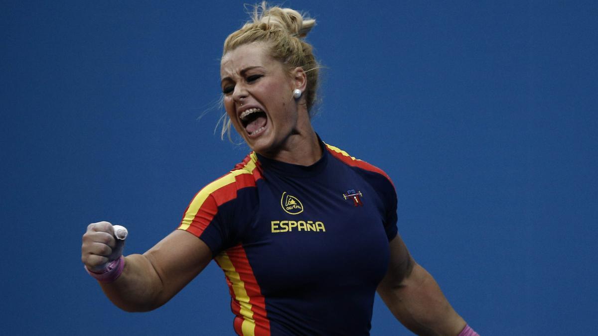 Lydia Valentin, tras ganar el oro olímpico en Londres 2012