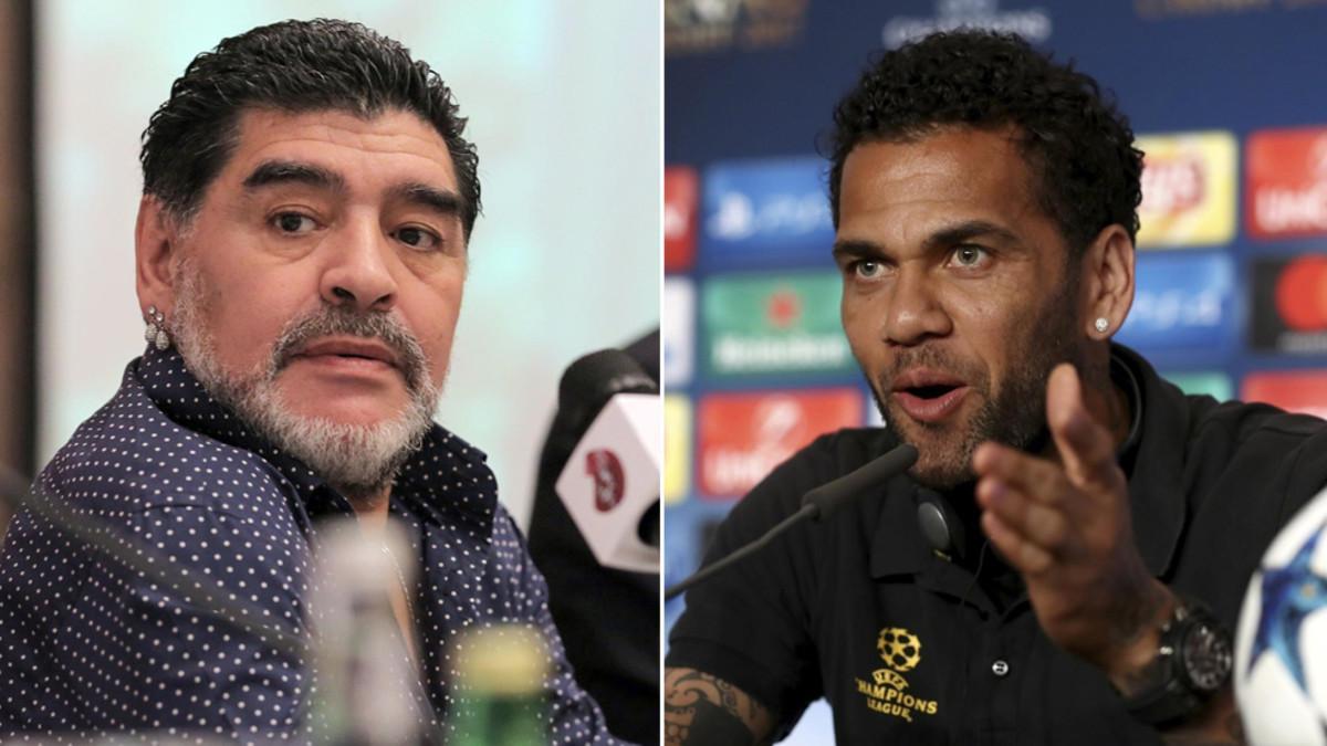 Diego Maradona contestó a Dani Alves quien había cuestionado su gol de 'La Mano de Dios' a Inglaterra