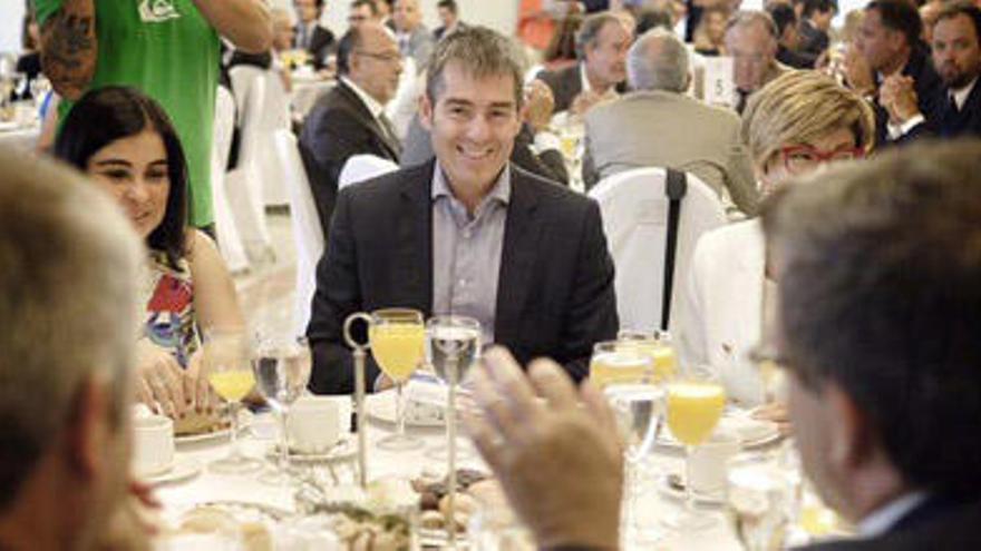 El presidente acudió a un desayuno con la Asociación de Empresarios de la Construcción