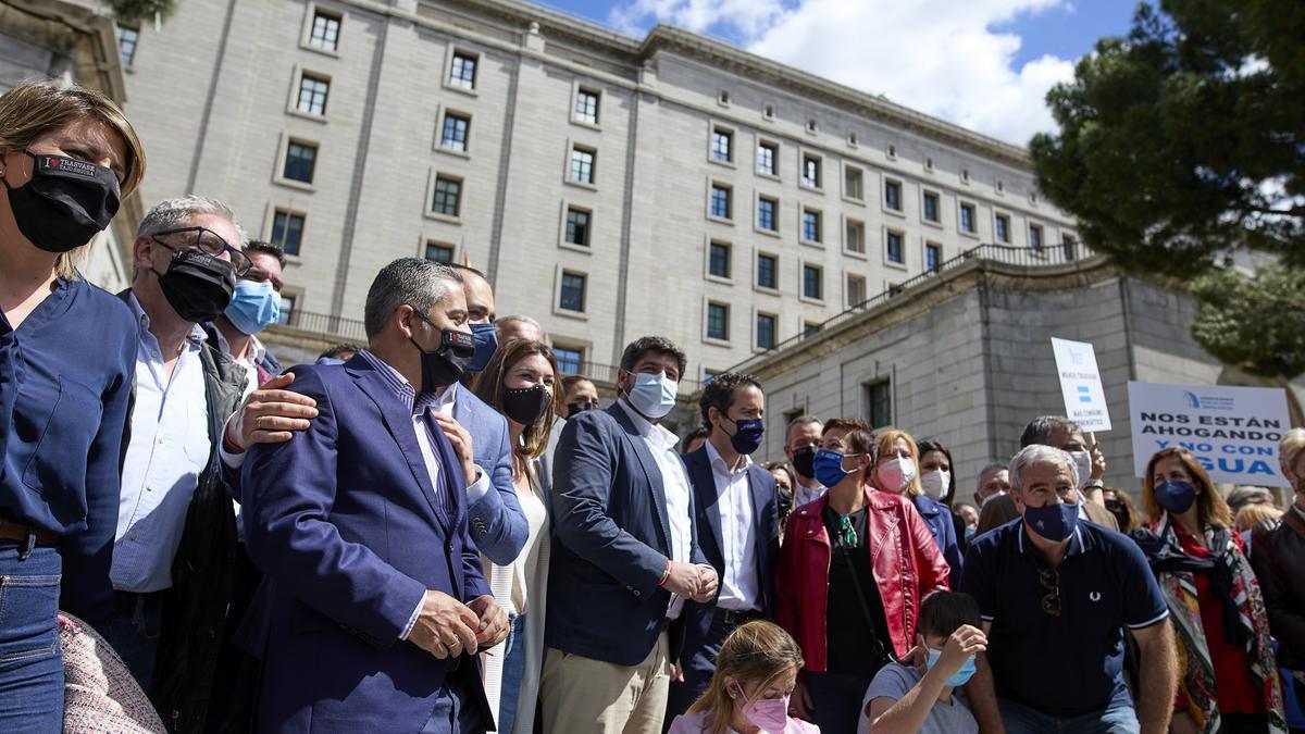 Manifestación de regantes en Madrid