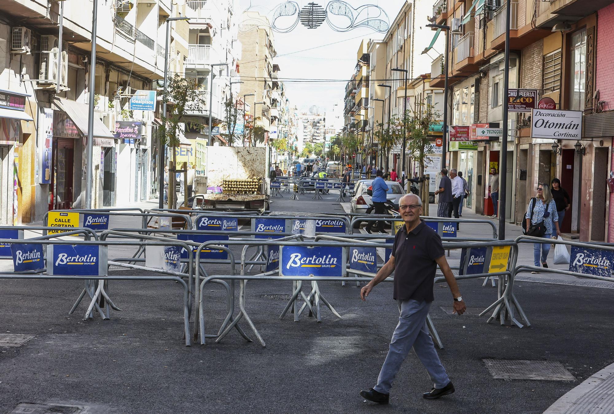 Obras de la calle San Mateo en Carolinas