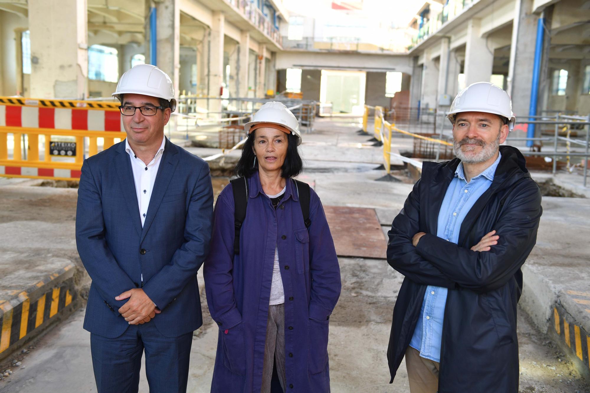 Visita a las obras del primer edificio de la Ciudad de las TIC en A Coruña