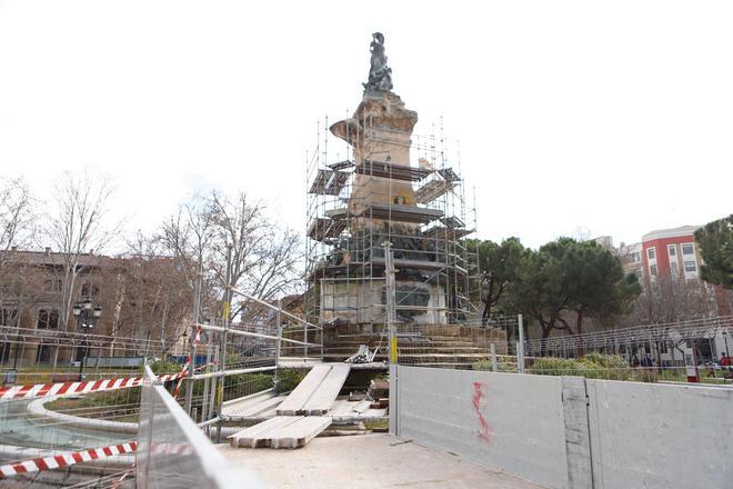 Comienza la rehabilitación del monumento de Los Sitios de Zaragoza
