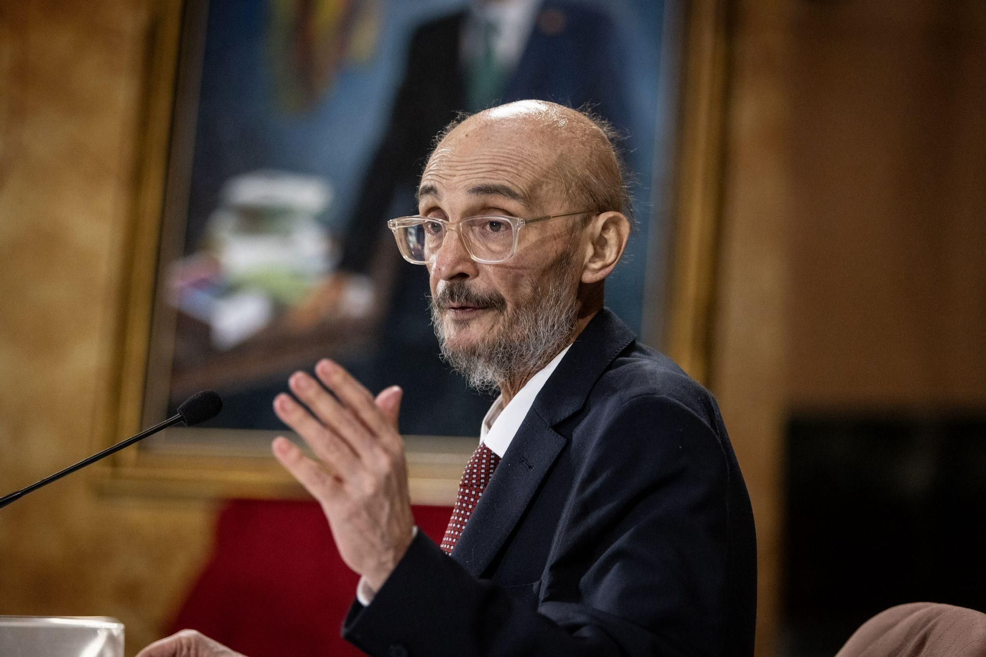 En imágenes | Acto de entrega del retrato de Javier Lambán