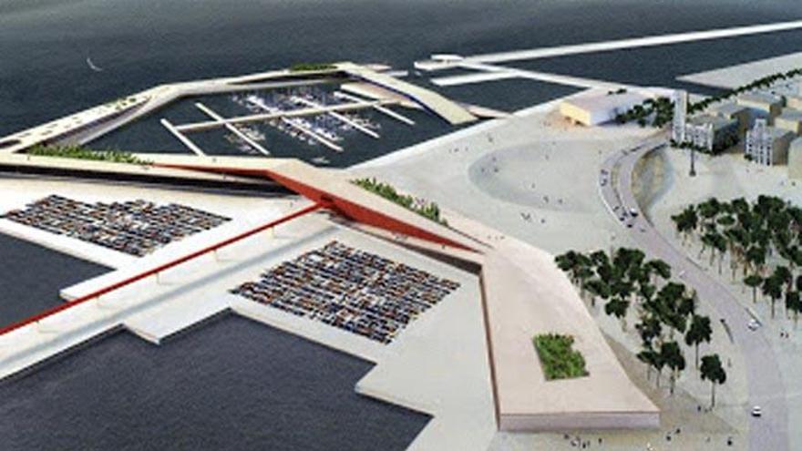 Maqueta del proyecto Enlace Puerto Ciudad de los arquitectos Herzog &amp; de Meuron.