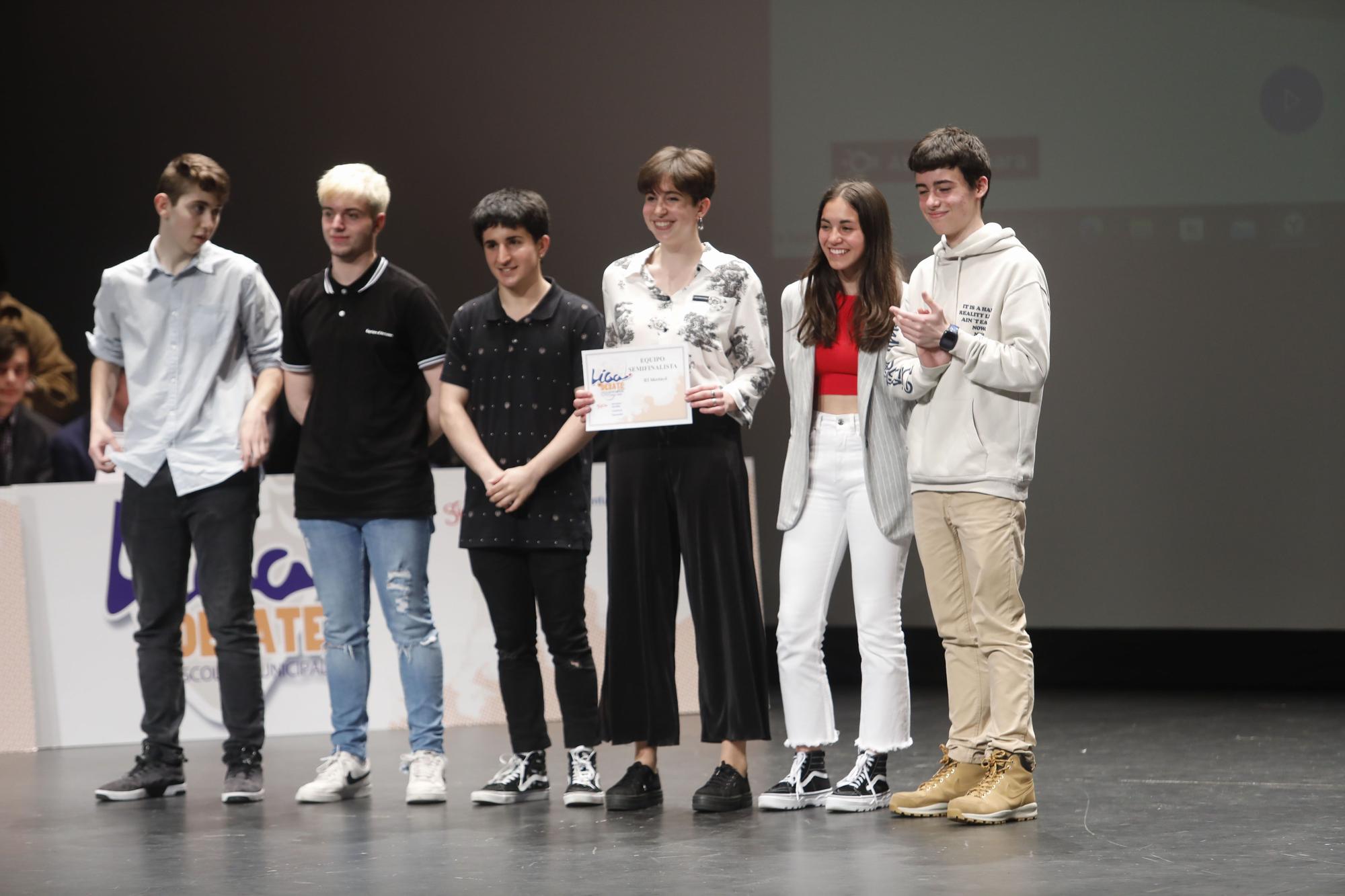 En imágenes: Final de la Liga de Debate Escolar de Gijón