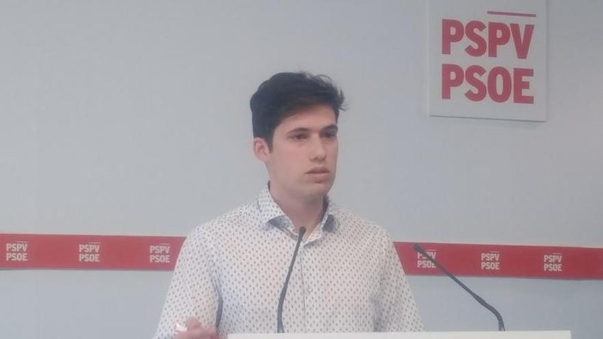 El portavoz del PSPV en València, Borja Sanjuán