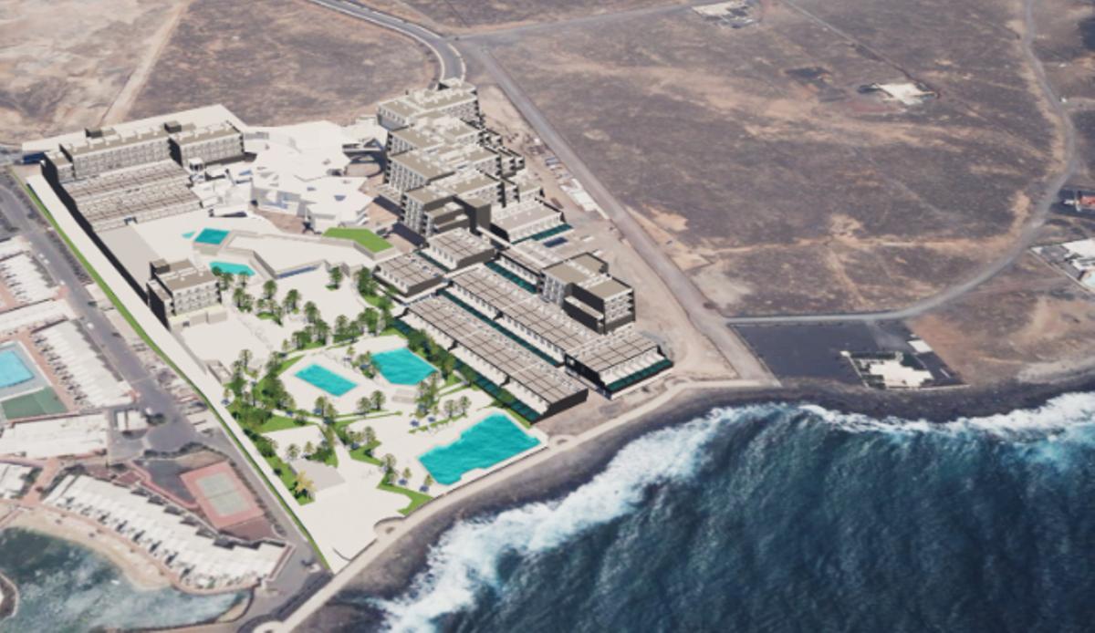Proyección del hotel Gloria Grand Marella Thalasso &amp; Hotel en Costa Teguise.
