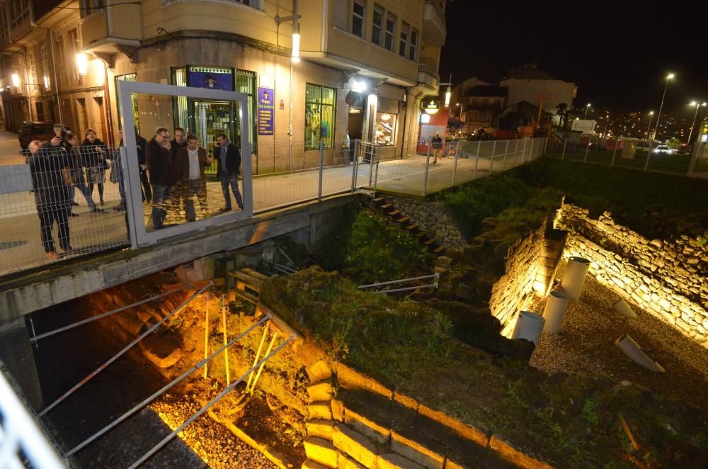 Iluminación de restos arqueológicos en Pontevedra