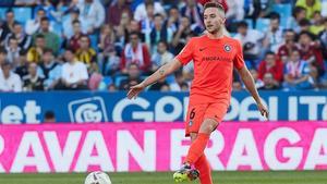 Marc Aguado, en el partido contra el Zaragoza