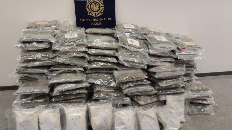 Un detingut a Salt vinculat a un grup criminal que enviava droga en palets