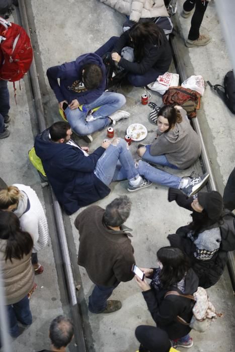 Tall de l'AVE a l'estació de Girona