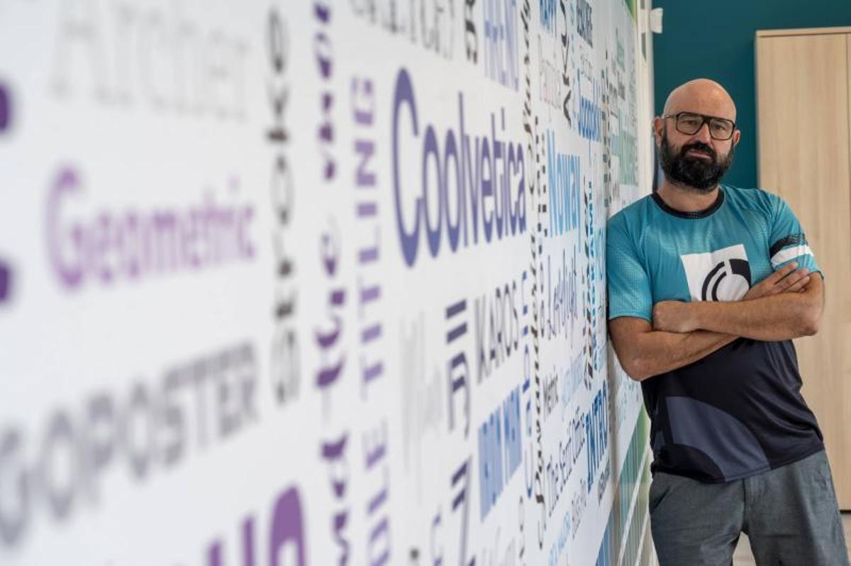 Martí Pros, de la imprenta Optim (Ascó), una de las empresas beneficiadas por los Fondos de Transición Nuclear.