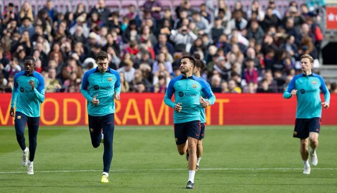 Las mejores imágenes del entrenamiento a puertas abiertas del Barça