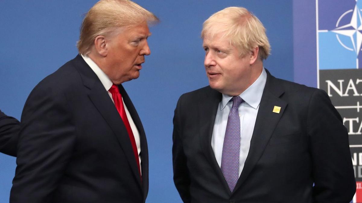 Boris Johnson, junto a Donald Trump, en la cumbre de la OTAN, el pasado 4 de diciembre.