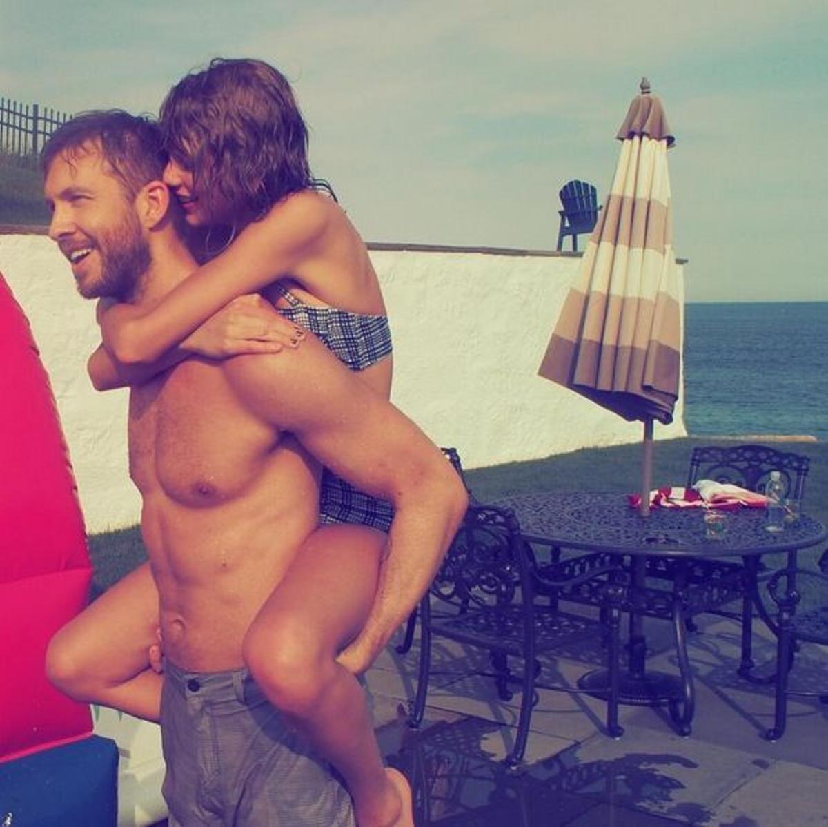 3. Taylor Swift se muestra en Instagram con Calvin Harris