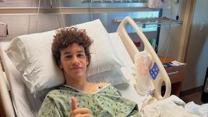 Ángel Piqueras, en el hospital