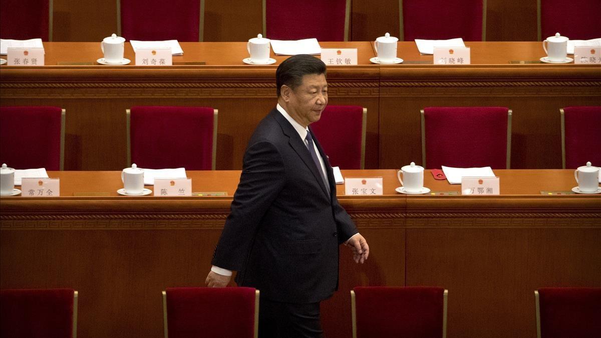 zentauroepp42474304 chinese president xi jinping arrives for a plenary session o180311173251