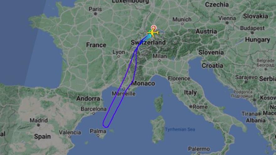 Der Flug LX-792 der Swiss Air musste nach Zürich zurückkehren.